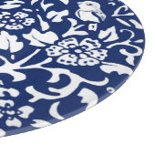 Cobalt Blue White Rabbit Bunny Bird Praktisch Snijplank (Hoek)