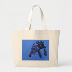 'Cobalt daydroom' - blauwe lurcher canvas tas