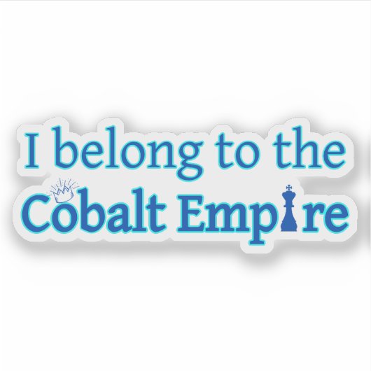 Cobalt Empire Sticker (Voorkant)