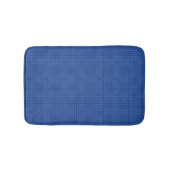 Cobalt en Azure Blue Maze Striped Pattern Badmat (Voorkant)