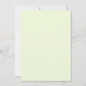 Cobalt Gouden Blad Bruiloft Kaart (Achterkant)