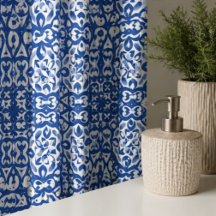 Cobalt Heritage Classic Blue and White Geometric 
