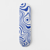 Cobalt Hyper Blau Psychedelische Golven Persoonlijk Skateboard (Voorkant)
