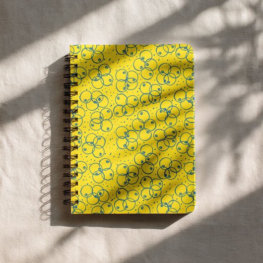Cobalt Krabbel Ringen – modern patroon Planner