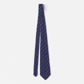 Cobalt Lattice – Tracked Serie Stropdas (Achterkant)