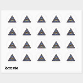 Cobalt Mozaïek Oog Sticker (Vel)