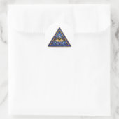 Cobalt Mozaïek Oog Sticker (Tas)
