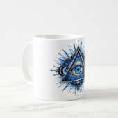 Cobalt Orbit Eye Koffiemok (Voorkant links)