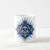 Cobalt Orbit Eye Koffiemok (Center)