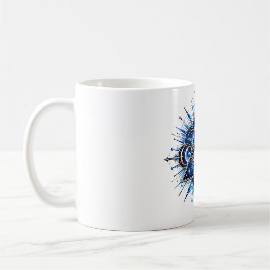 Cobalt Orbit Eye Koffiemok (Links)
