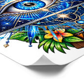 Cobalt Orbit Eye Poster (Hoek)