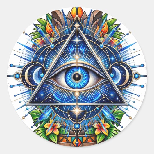 Cobalt Orbit Eye Sticker (Voorkant)