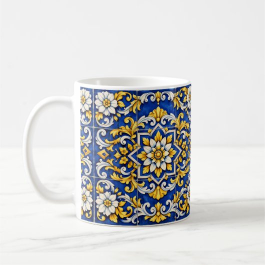 Cobalt Scroll Azulejo Mok (Links)