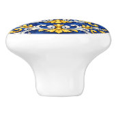 Cobalt Star Azulejo Keramische Greep (Zijkant)