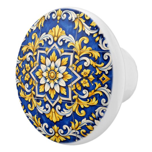 Cobalt Star Azulejo Keramische Greep (Rechts)