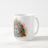Cobalt Sun Eye Koffiemok (Voorkant rechts)