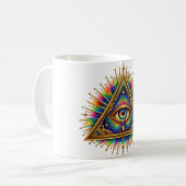 Cobalt Sun Eye Koffiemok (Voorkant links)