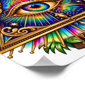 Cobalt Sun Eye Poster (Hoek)
