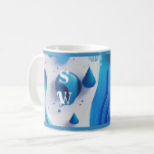 Cobalt Wave Signature Morning Coffee Mug Koffiemok (Voorkant links)