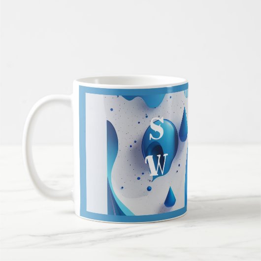 Cobalt Wave Signature Morning Coffee Mug Koffiemok (Links)