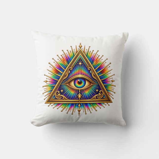 Cobalt Zonneoog Kussen (Voorkant)