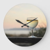 CobaltMoonDesignClocks, wijntijd, ronde wandklok (Voorkant)