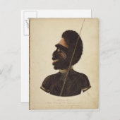 Cobbawn Wogi, plaatsvervangend hoofd van de Stephe Briefkaart (Voorkant / Achterkant)