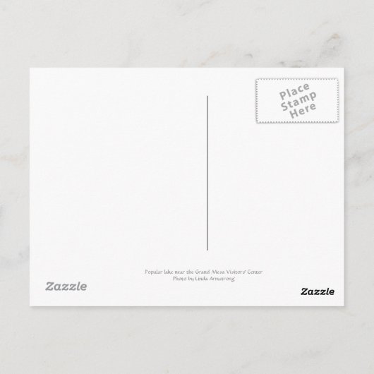 Cobbett Lake Briefkaart (Achterkant)