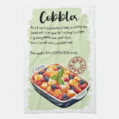 Cobbler bakrecept theedoek (Verticaal)