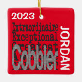 Cobbler Extraordinaire CUSTOM Keramisch Ornament (Voorkant)