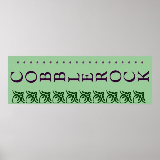 COBBLEROCK SIGHN POSTER (Voorkant)