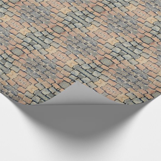 Cobbles Street Pattern Cadeaupapier (Hoek)