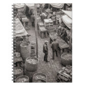 Cobblestone Market Scene Notitieboek (Voorkant)