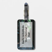 Cobblestone Street Beacon Hill Boston Abstract Bagagelabel (Achterkant verticaal)