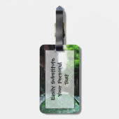 Cobblestone Street Beacon Hill Boston Abstract Bagagelabel (Achterkant verticaal)