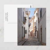 Cobblestone Street in Spanje – Europa Briefkaart (Voorkant / Achterkant)