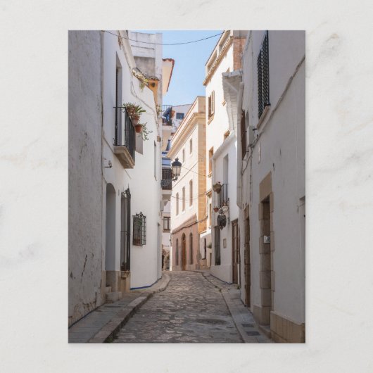 Cobblestone Street in Spanje – Europa Briefkaart (Voorkant)