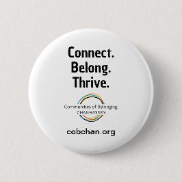 CoBC-Button - Connect Belong Thrive Ronde Button 5,7 Cm