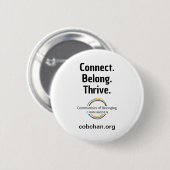 CoBC-Button - Connect Belong Thrive Ronde Button 5,7 Cm (Voorkant /achterkant)