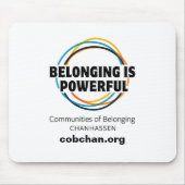 CoBC Mousepad - Belonging is krachtig Muismat (Voorkant)