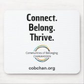 CoBC Mousepad - Connect Belong Thrive Muismat (Voorkant)