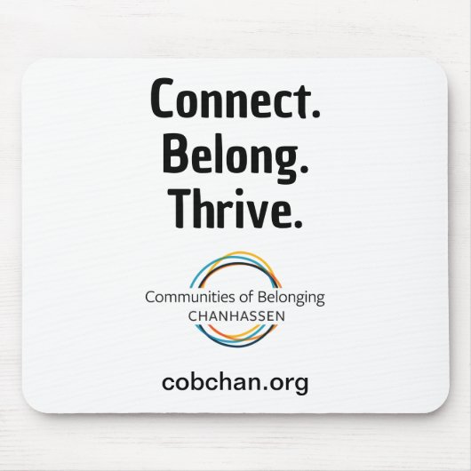 CoBC Mousepad - Connect Belong Thrive Muismat (Voorkant)