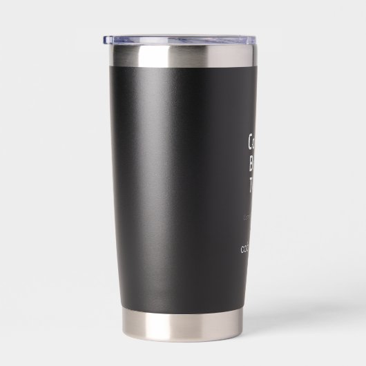 CoBC Tumbler (witte tekst) - Connect Belong Thrive Geïsoleerde Drinkbeker (Rechts)