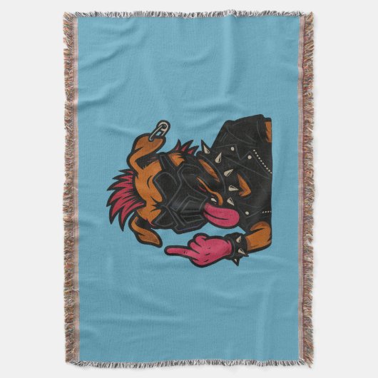 Cobertor cachorro maluco deken (Voorkant Verticaal)