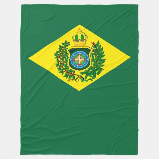Cobertor de Lã Bandeira Imperial do Brasil Fleece Deken (Voorkant)