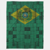 Cobertor de Lã Bandeira Imperial do Brasil Fleece Deken (Voorkant)