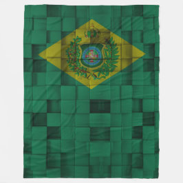 Cobertor de Lã Bandeira Imperial do Brasil Fleece Deken