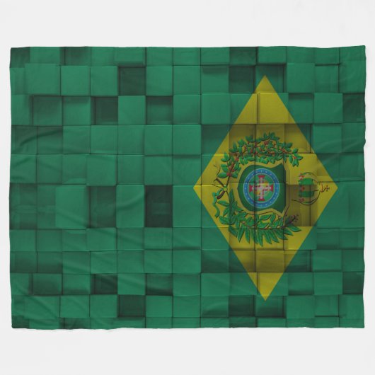 Cobertor de Lã Bandeira Imperial do Brasil Fleece Deken (Voorkant (Horizontaal))
