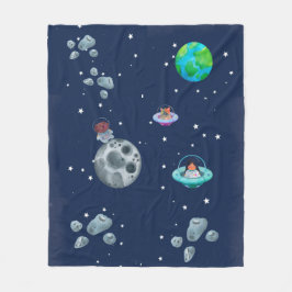Cobertor De Velo Space themed blanket. Fleece Deken