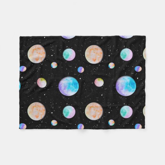 Cobertor Linha Galáxia de Tinta Fleece Deken (Voorkant (Horizontaal))